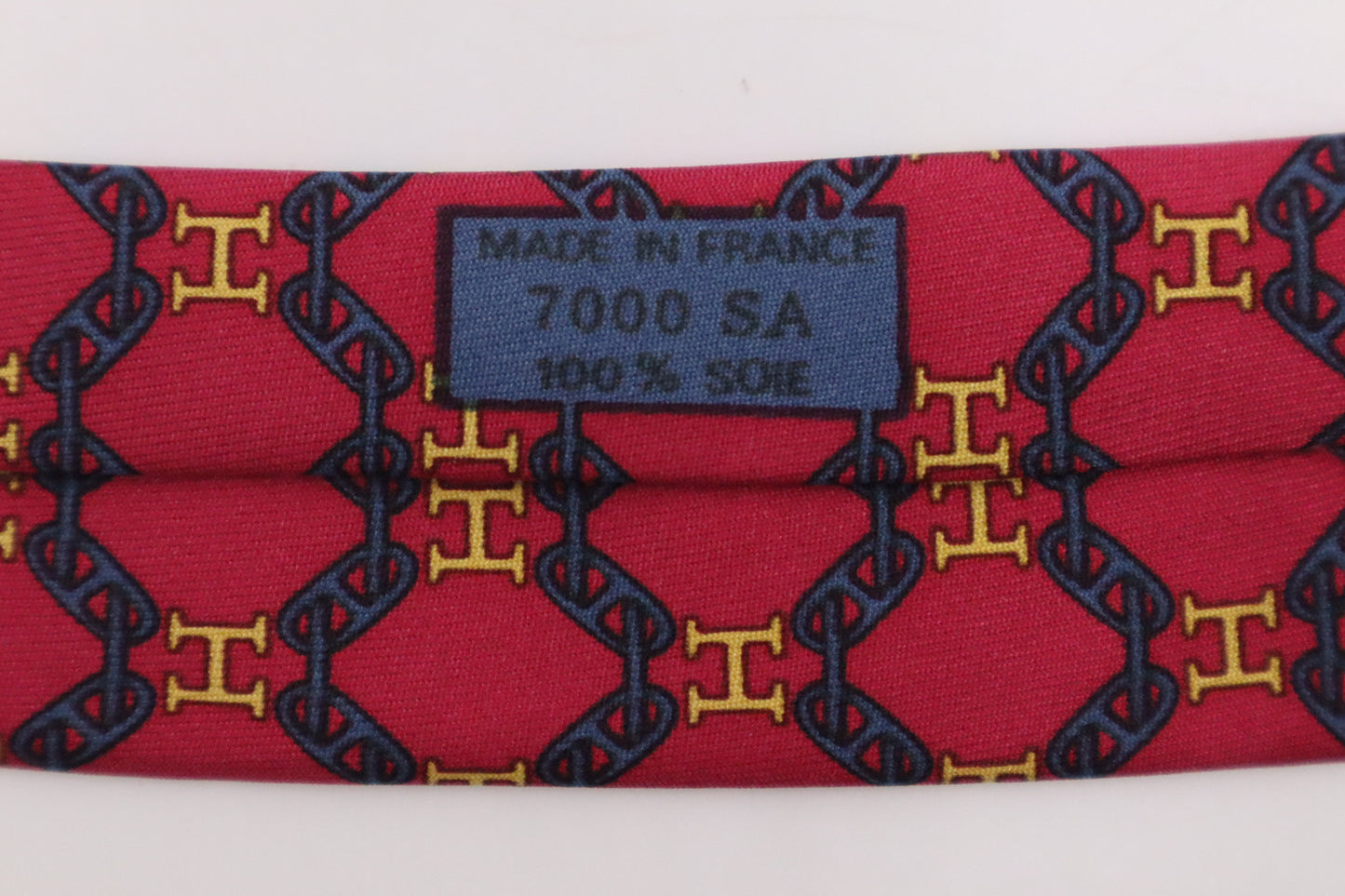 Hermes Tie in Pink Silk