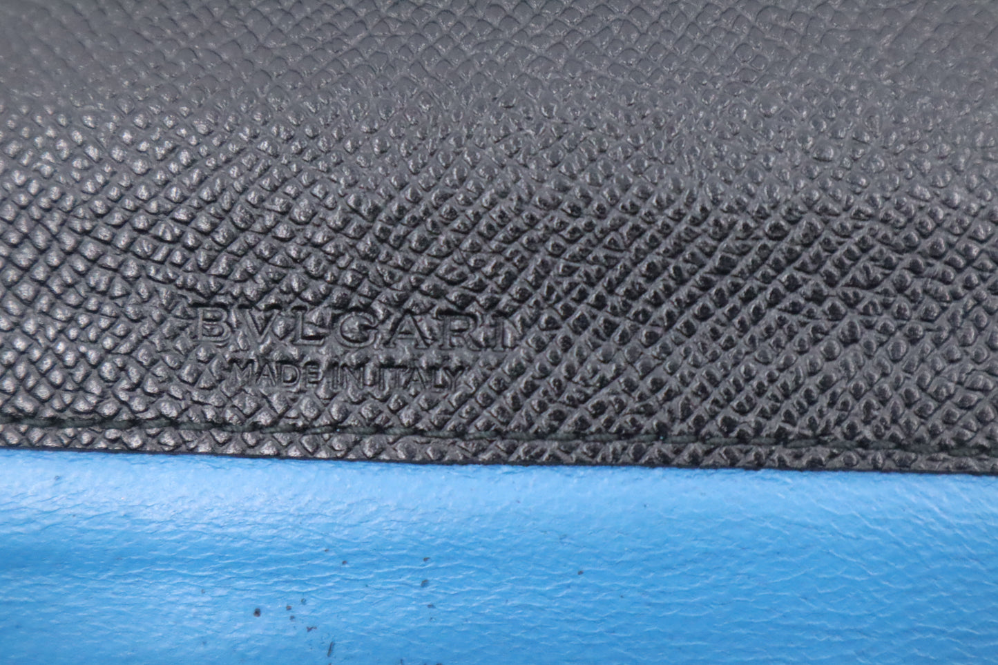 Bvlgari Long Wallet in Black Leather