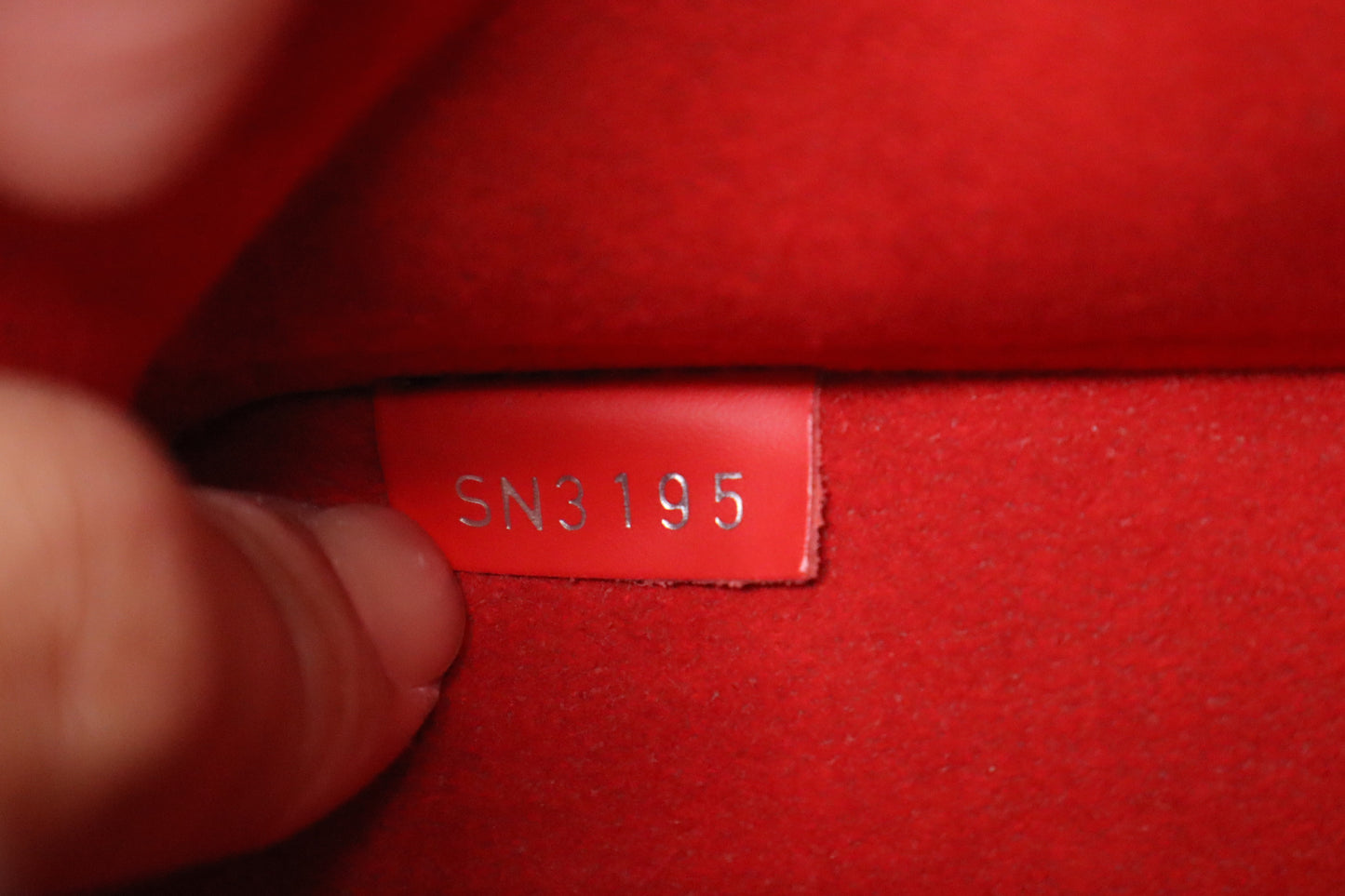 Louis Vuitton Nano Alma BB in Red Epi Leather