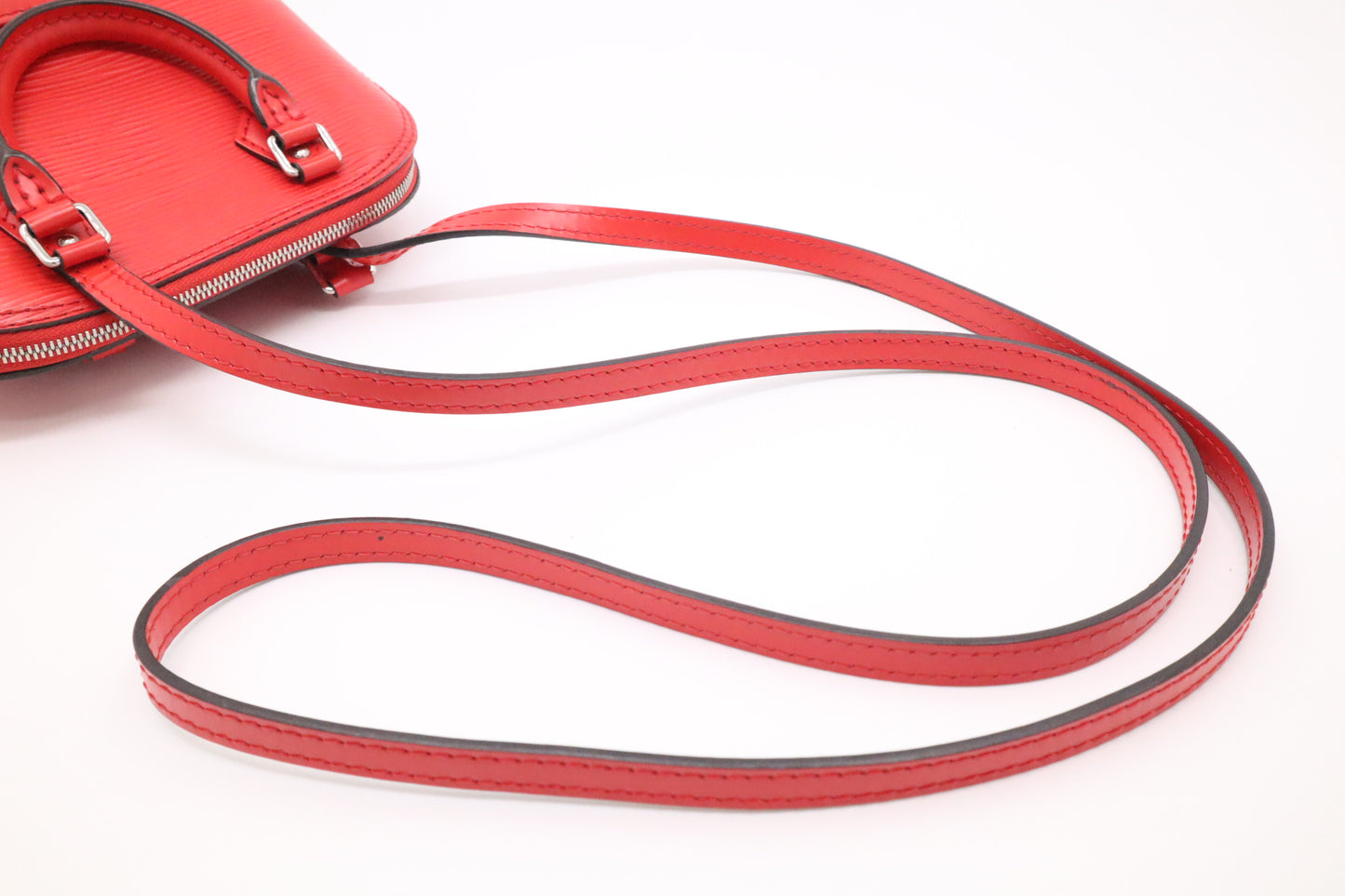 Louis Vuitton Nano Alma BB in Red Epi Leather