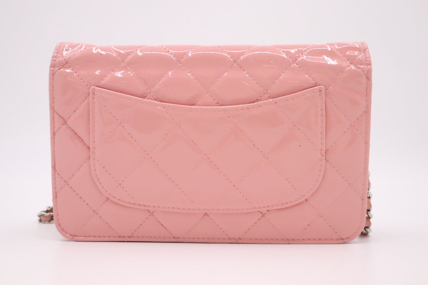 Chanel Wallet on Chain in Pink Patent Leather