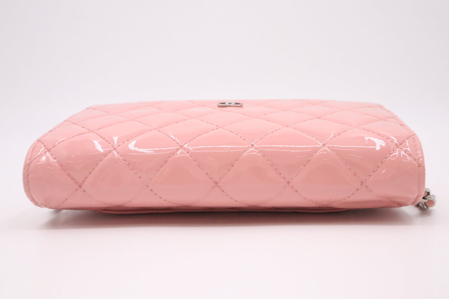 Chanel Wallet on Chain in Pink Patent Leather