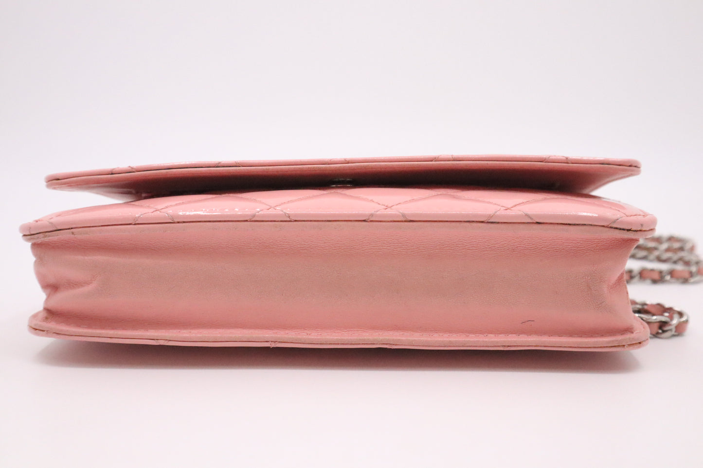 Chanel Wallet on Chain in Pink Patent Leather