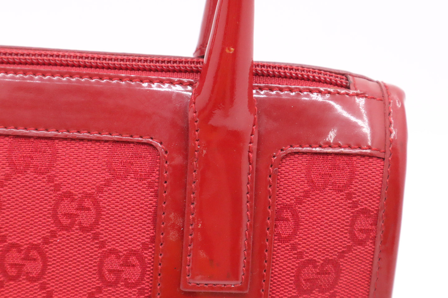 Gucci Handbag in Red GG Canvas