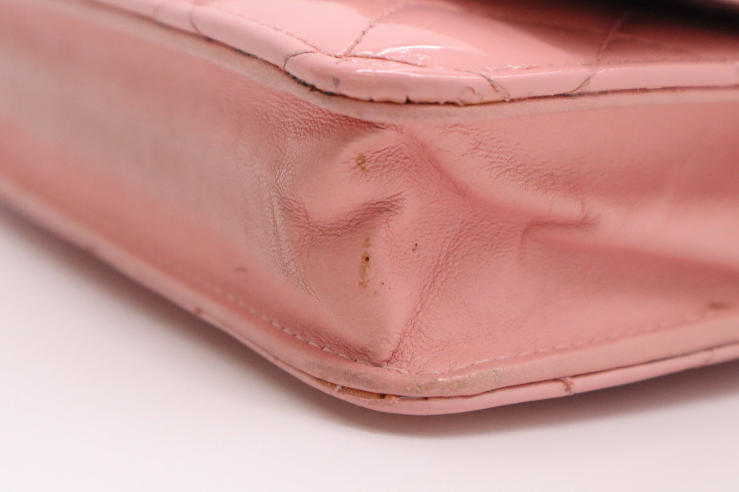Chanel Wallet on Chain in Pink Patent Leather