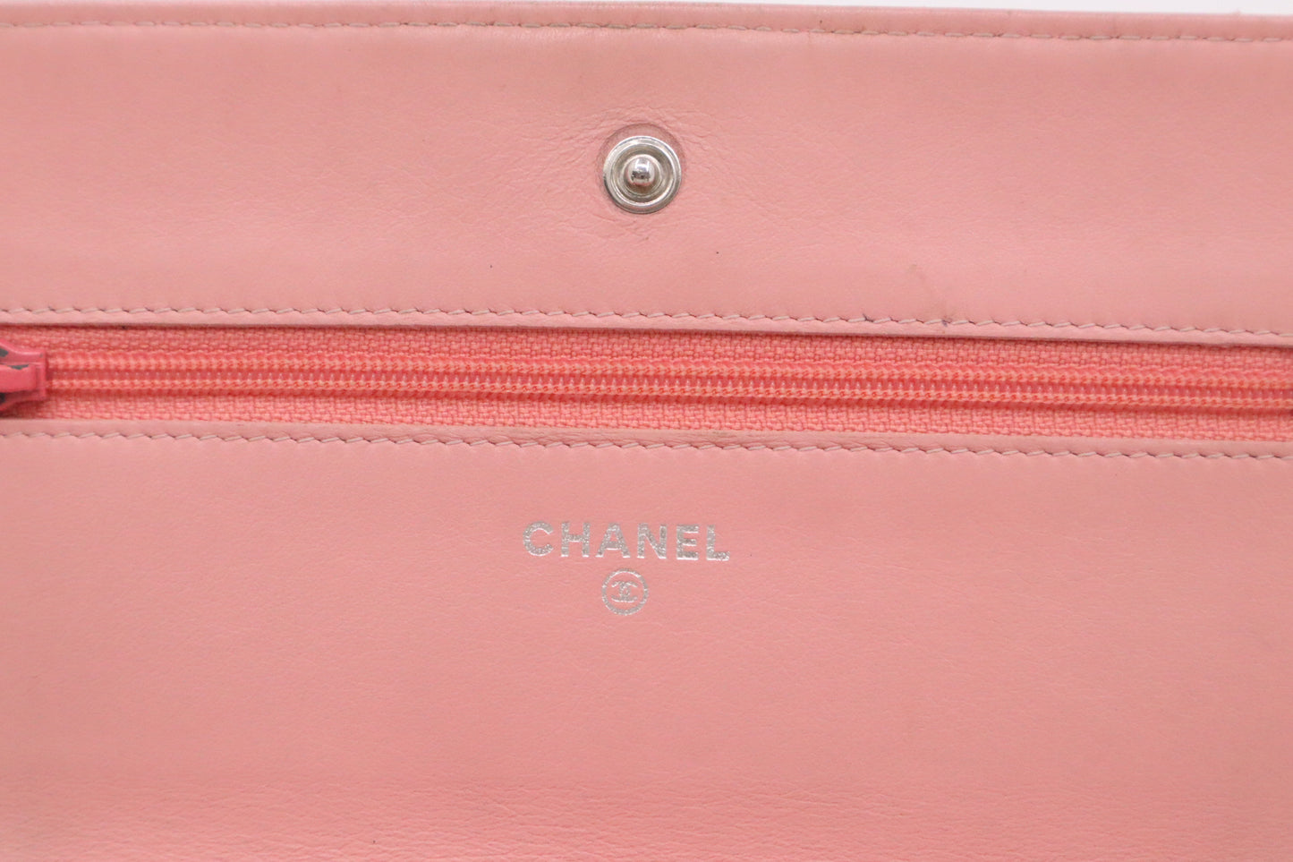 Chanel Wallet on Chain in Pink Patent Leather