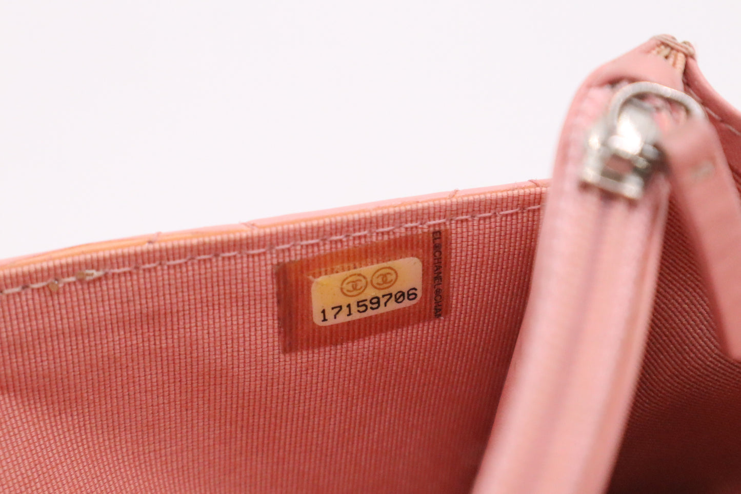 Chanel Wallet on Chain in Pink Patent Leather