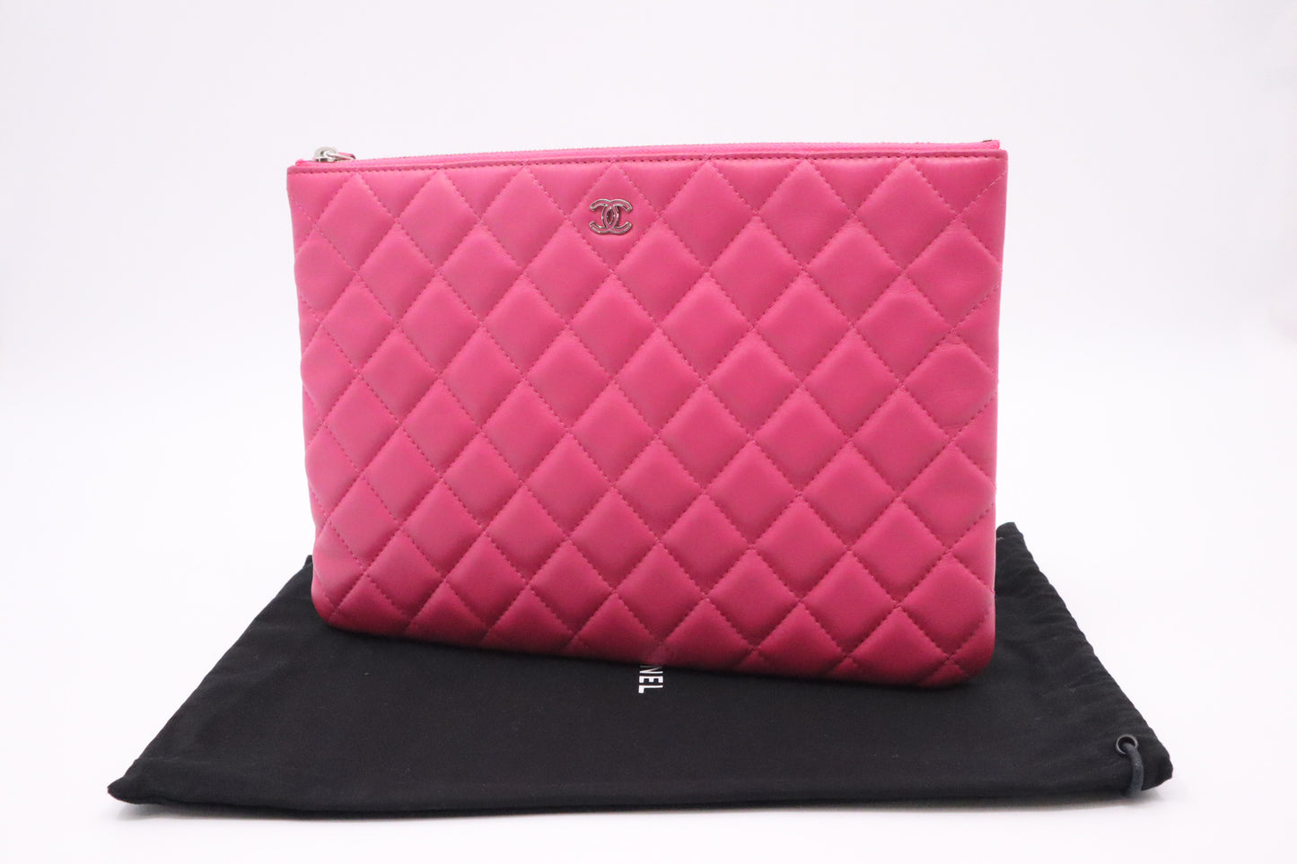 Chanel Medium O Case in Pink Matelasse Leather