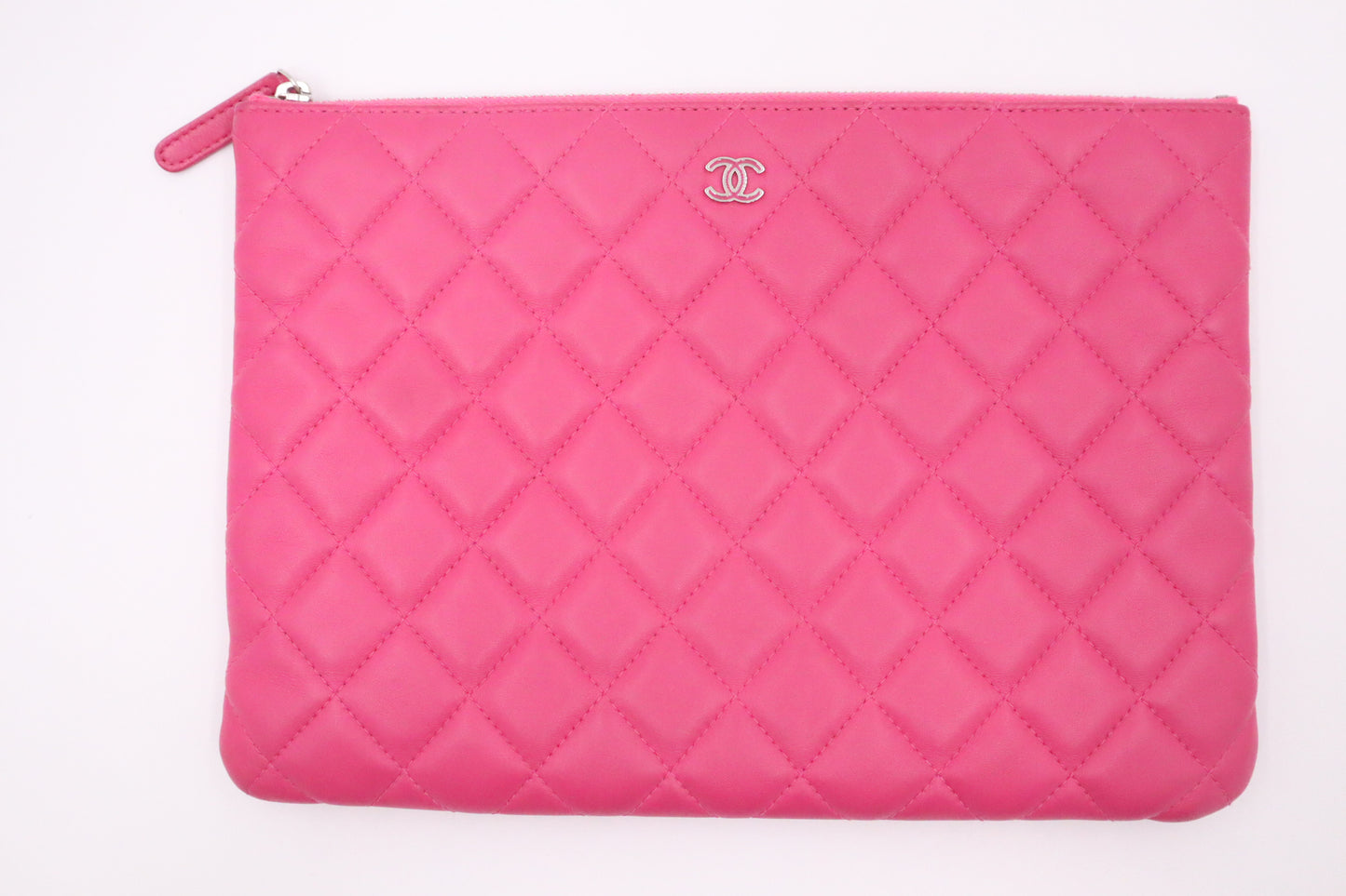Chanel Medium O Case in Pink Matelasse Leather