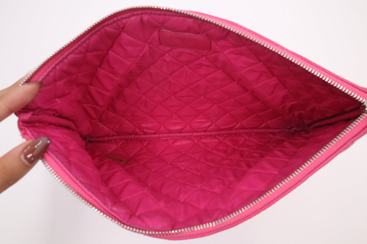 Chanel Medium O Case in Pink Matelasse Leather