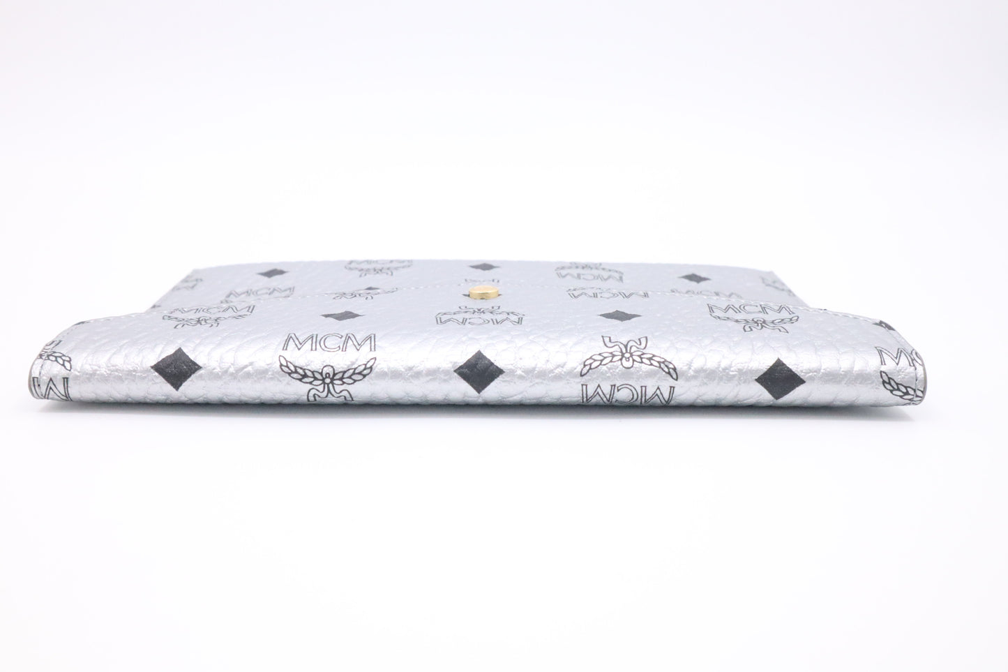 MCM Novelty Pouch in Silver Visetos Canvas
