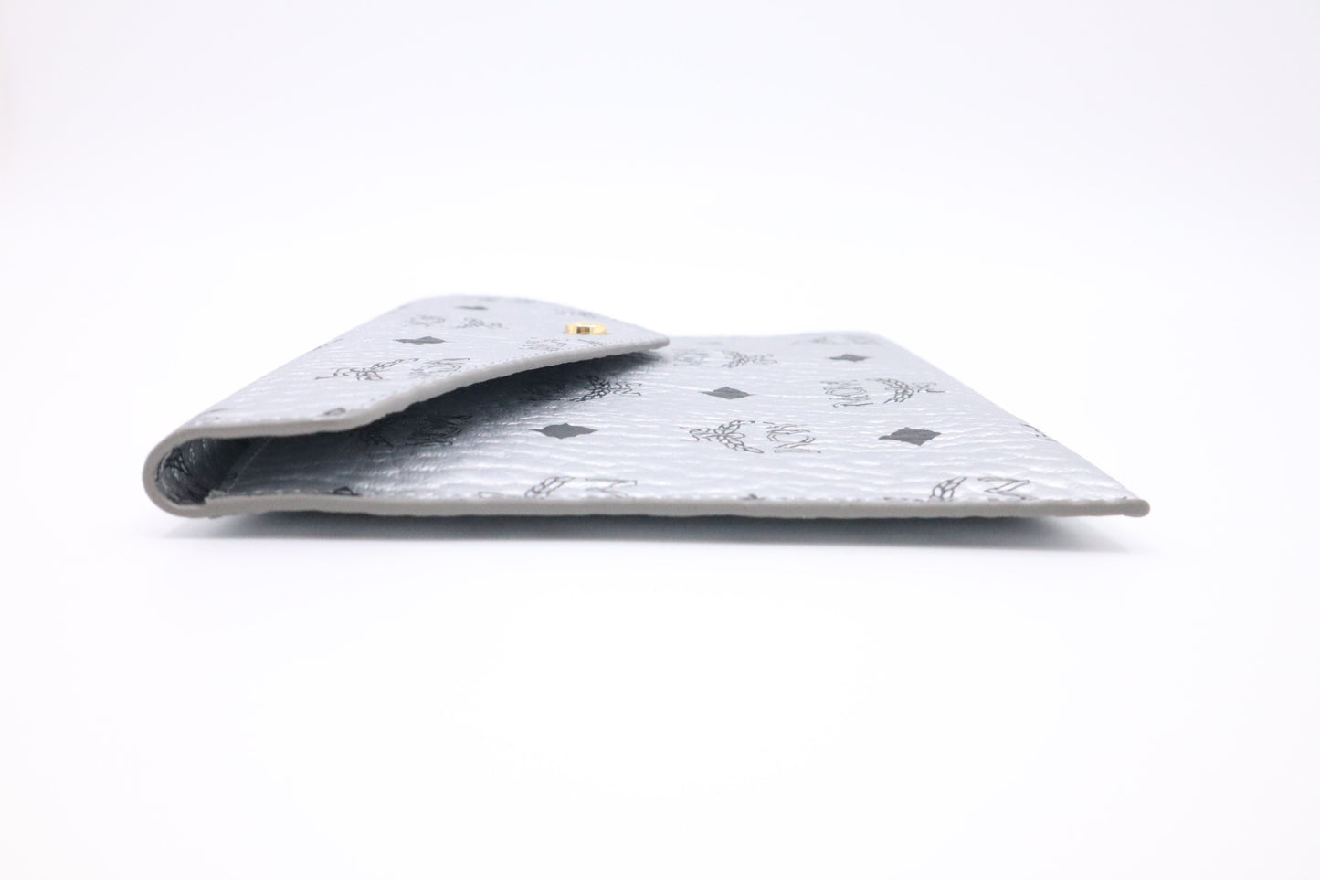 MCM Novelty Pouch in Silver Visetos Canvas