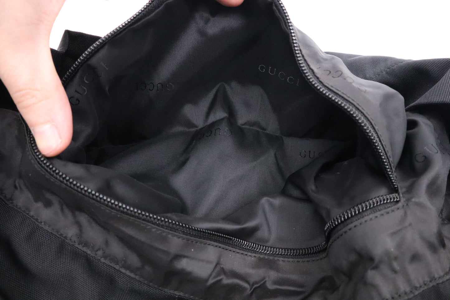 Gucci Backpack in Black Canvas