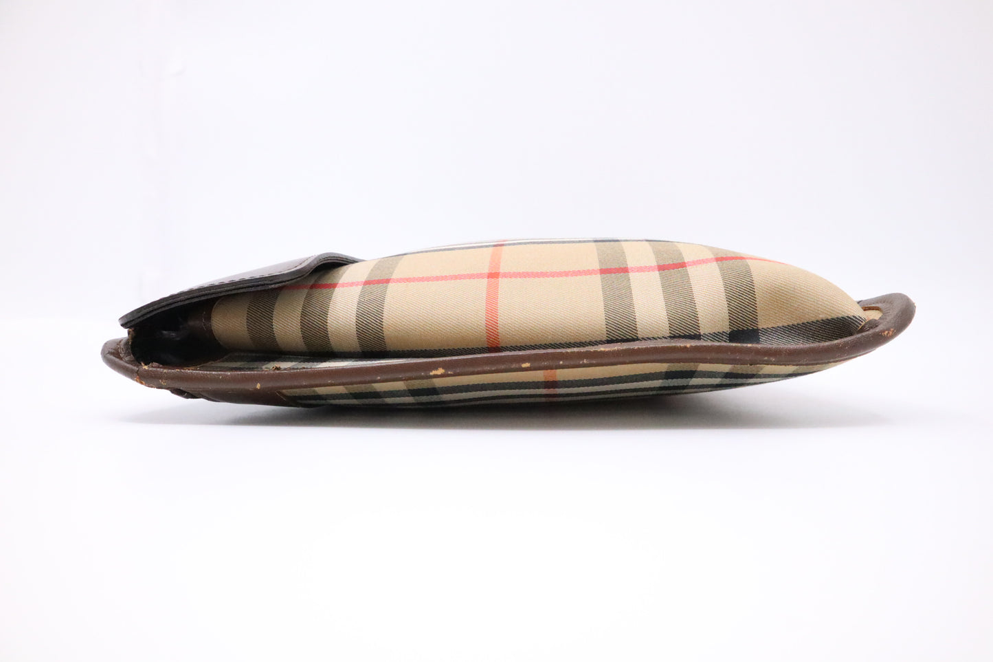 Burberry Clutch in Brown Check Canvas