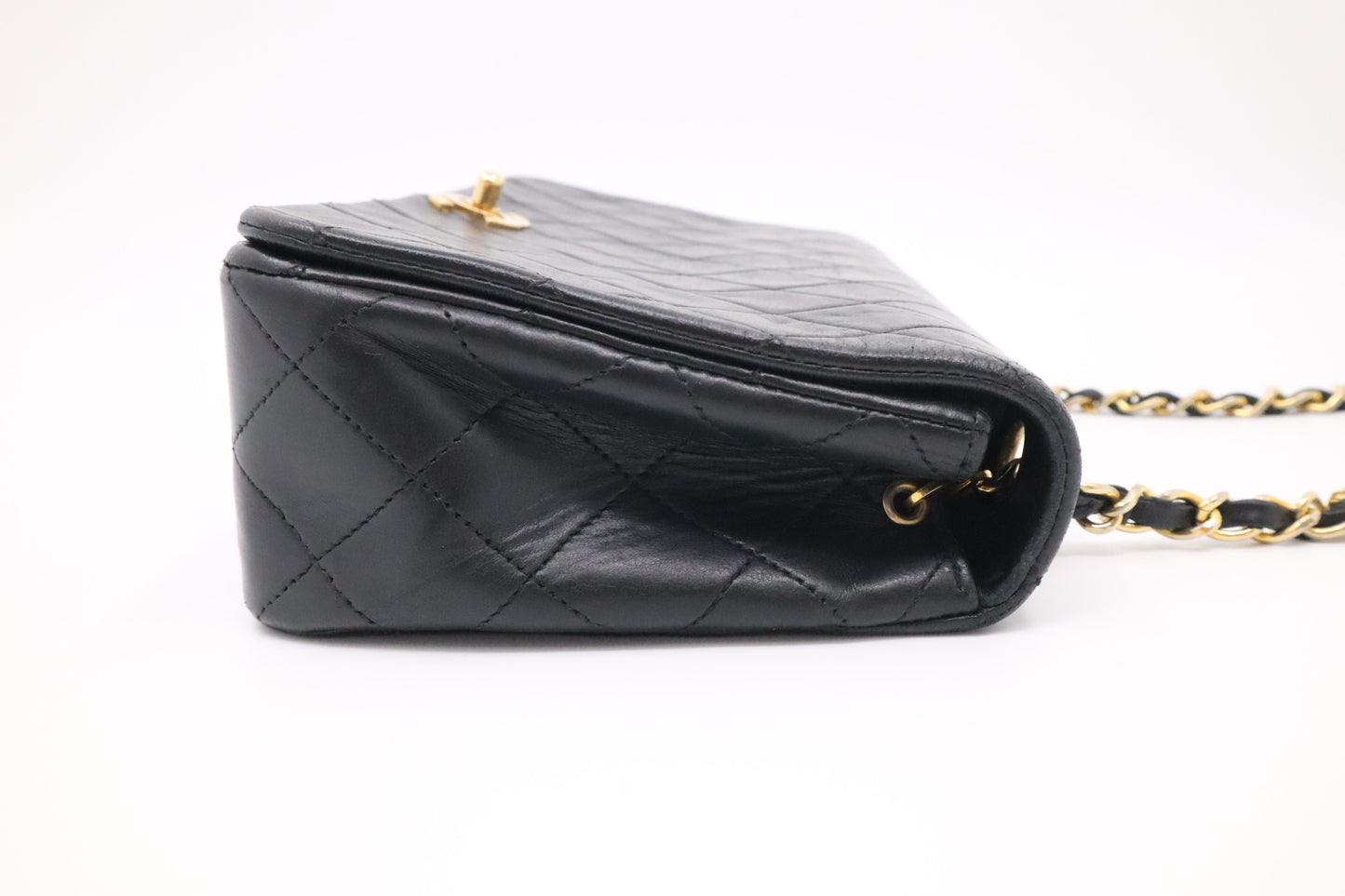Chanel Full Flap in Black Mattelassé Leather