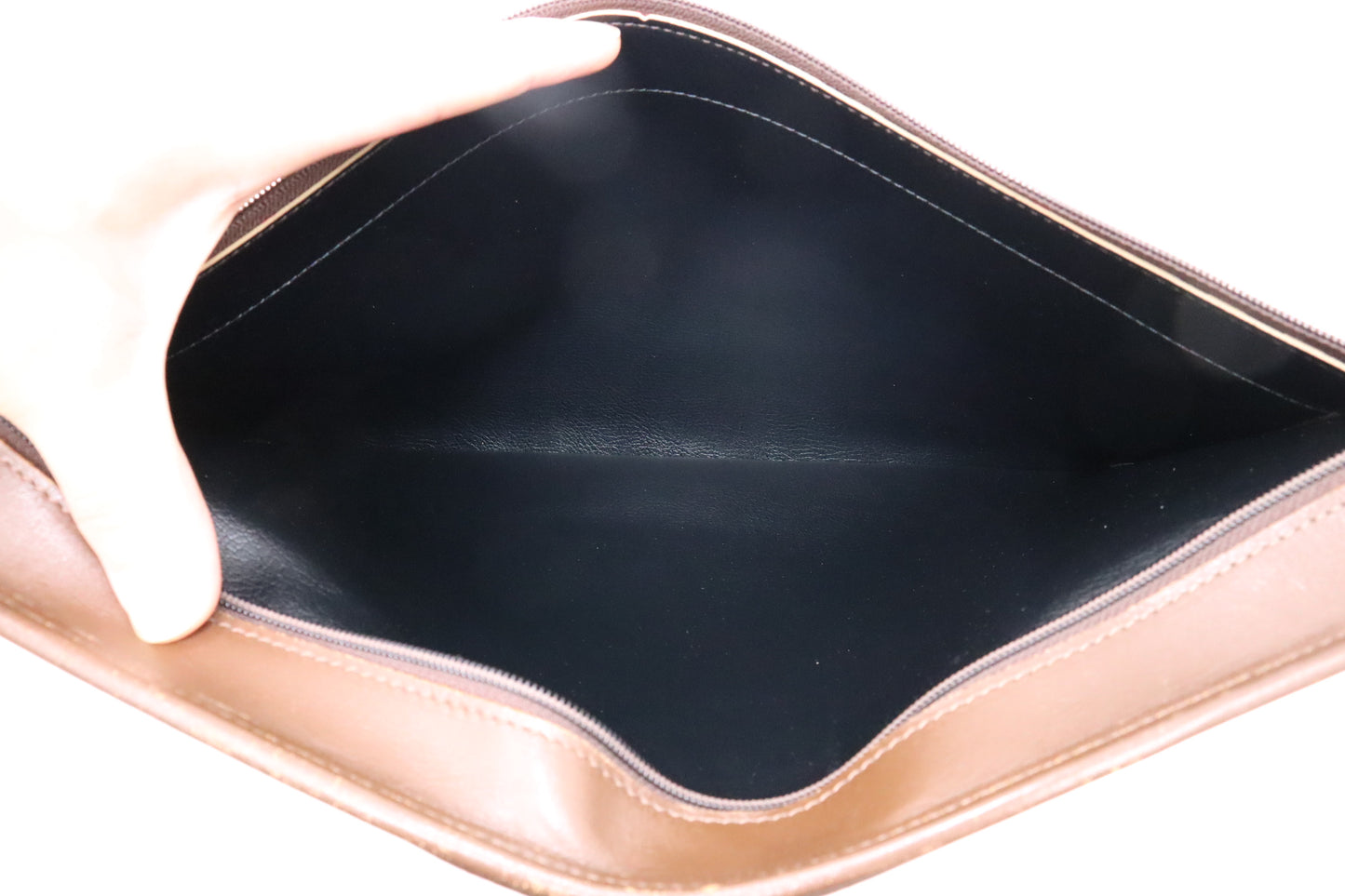 Burberry Clutch in Brown Check Canvas