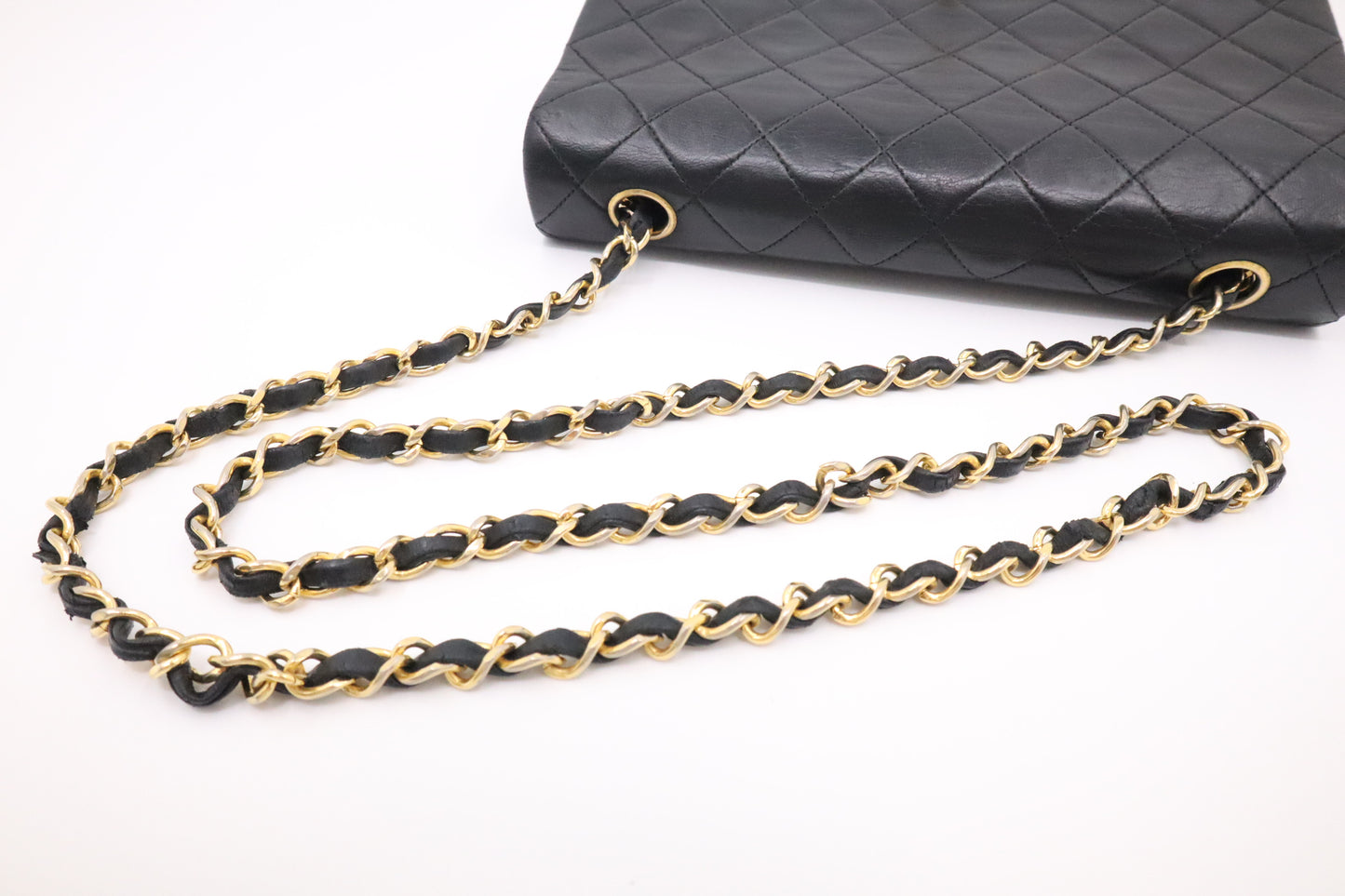 Chanel Full Flap in Black Mattelassé Leather