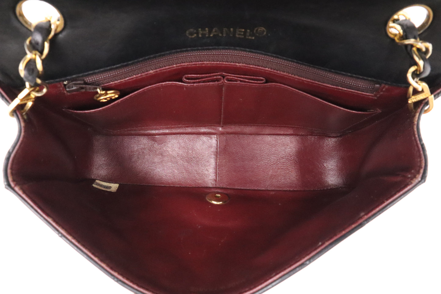 Chanel Full Flap in Black Mattelassé Leather