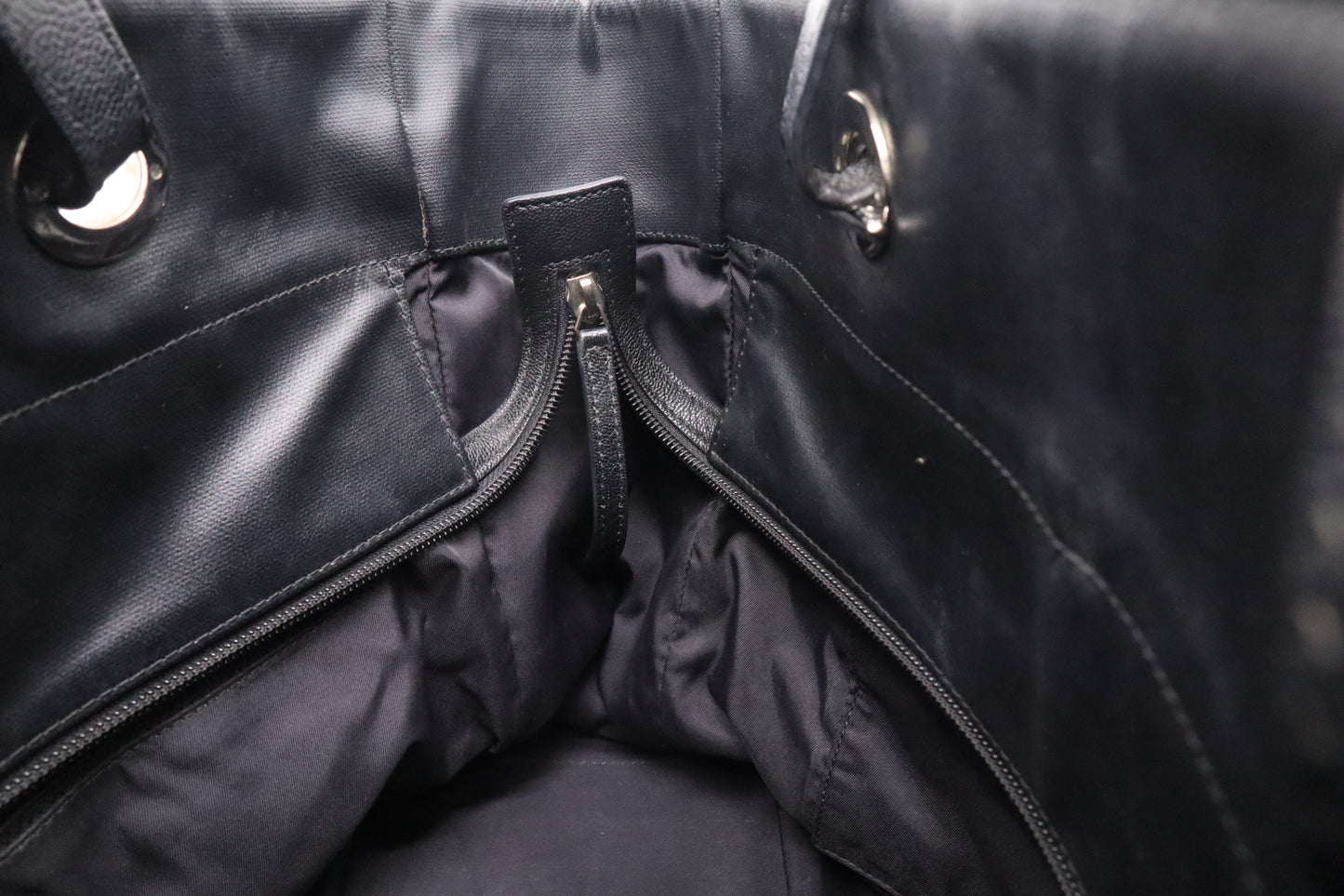 Chanel Paris Biarritz Tote Bag in Black Mattelassé Leather