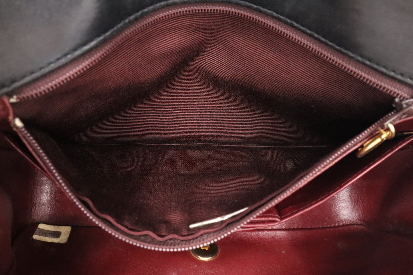 Chanel Full Flap in Black Mattelassé Leather