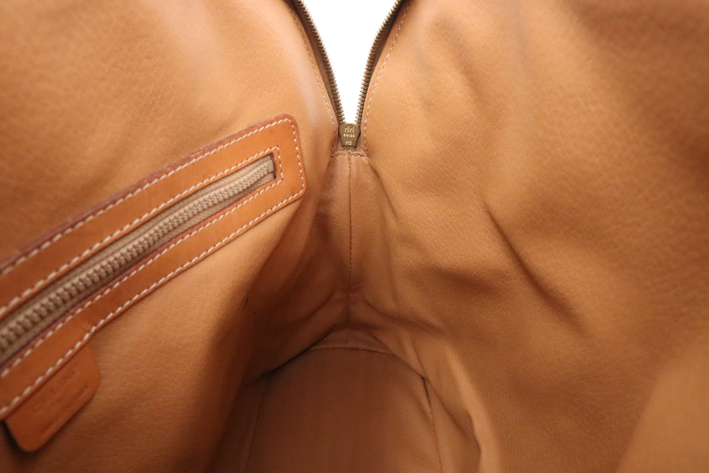 Celine Handbag in White Macadam Canvas