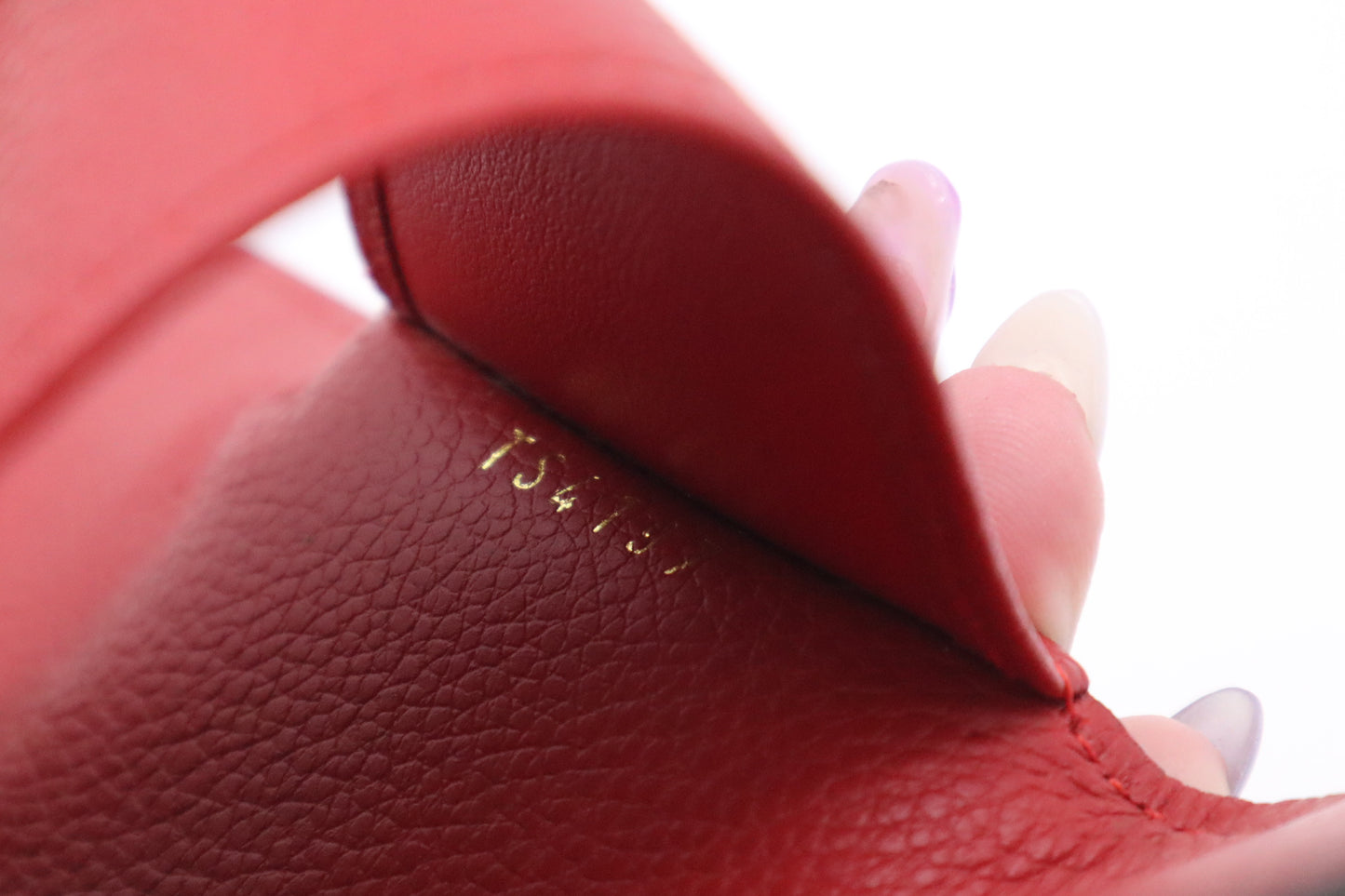 Louis Vuitton Multicles 6 in Red Empreinte Leather