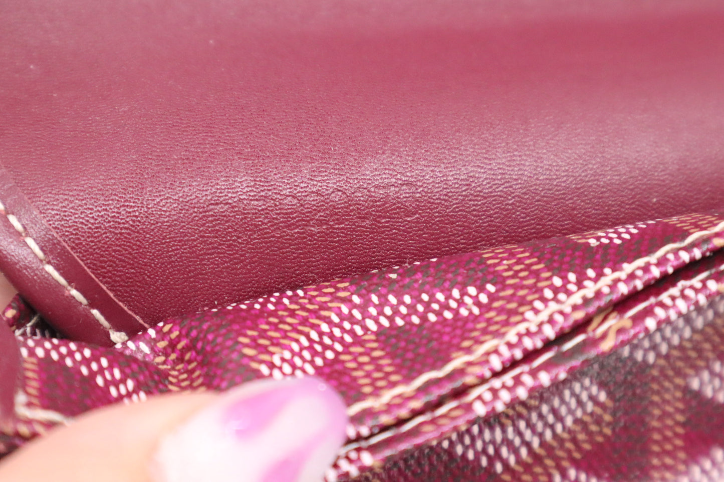 Goyard Saint Louis PM in Bordeaux Goyardine Canvas