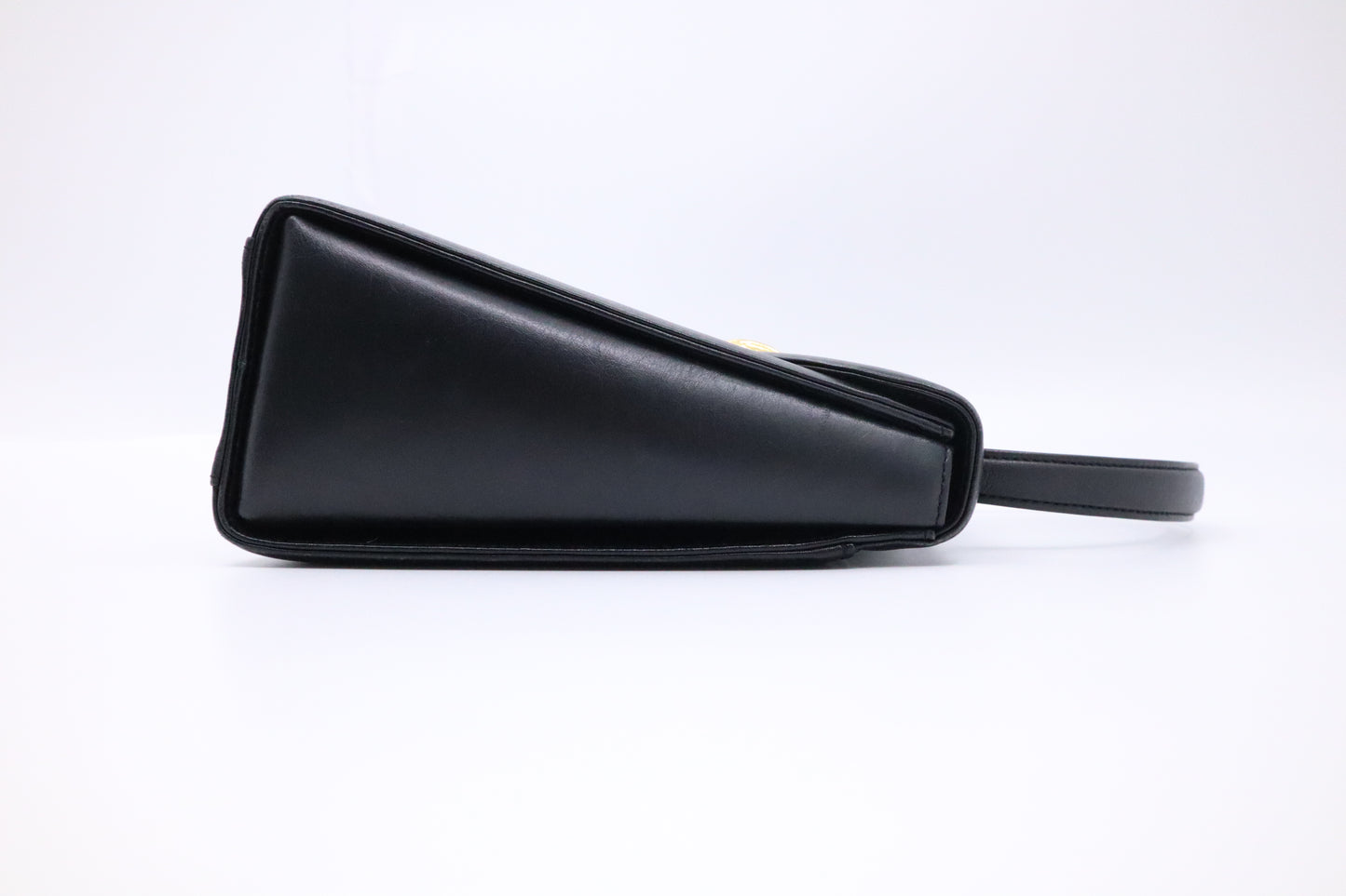 Givenchy Logo Fitting Handbag in Black Leather