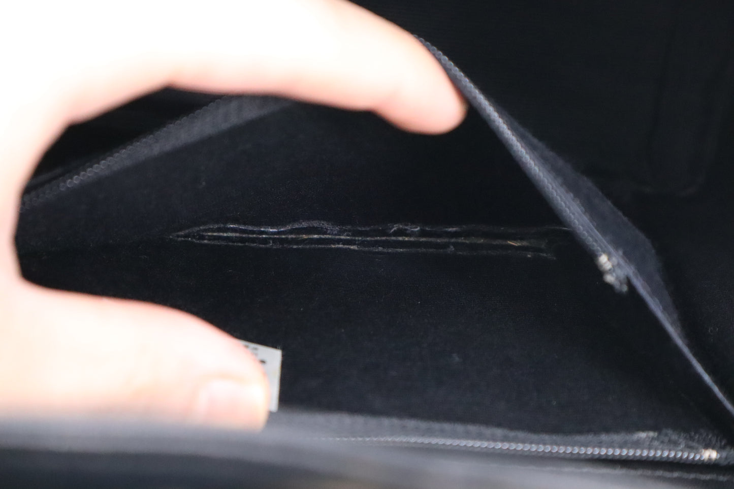 Givenchy Logo Fitting Handbag in Black Leather