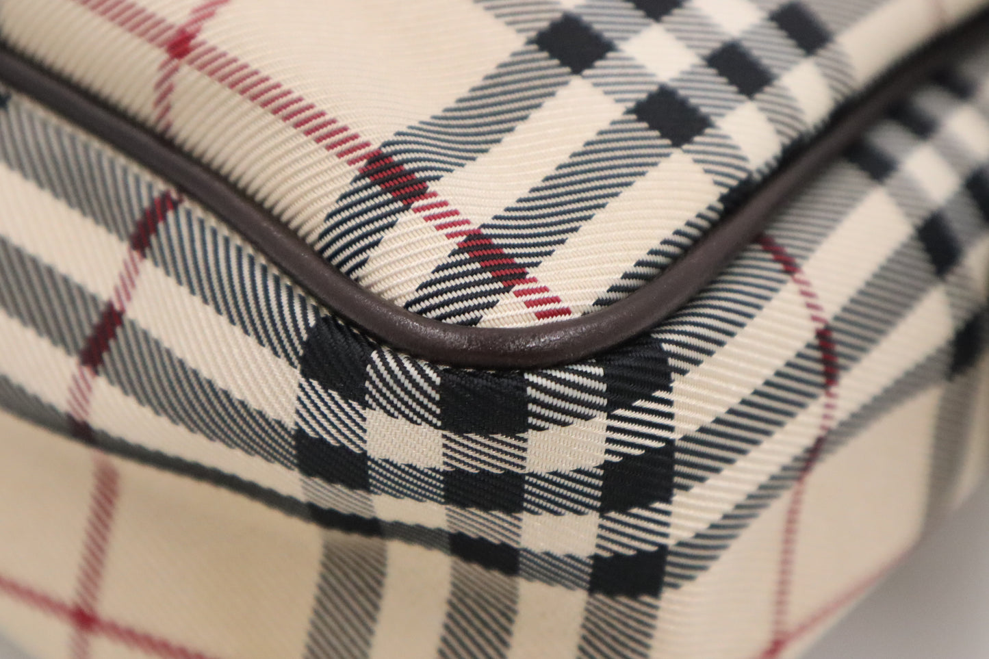 Burberry Messenger Bag in Beige Check Canvas