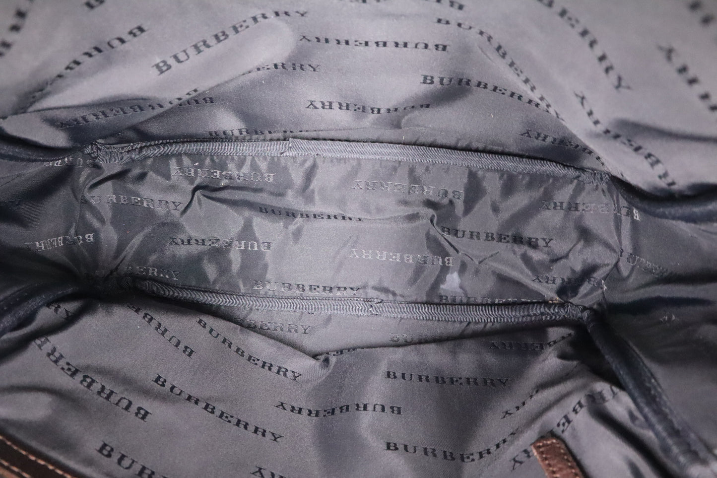 Burberry Messenger Bag in Beige Check Canvas