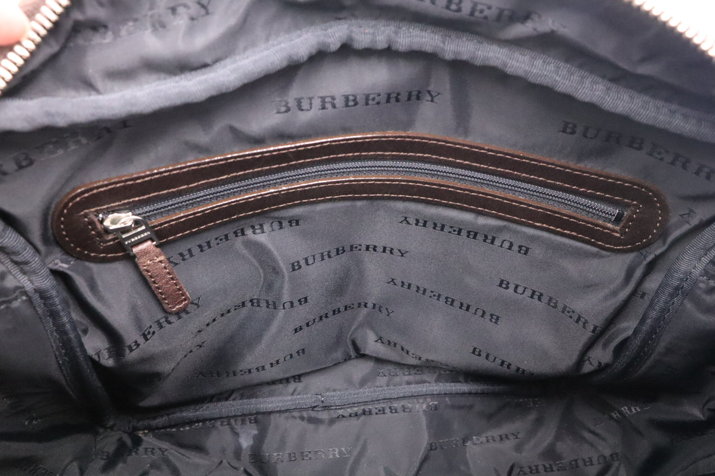 Burberry Messenger Bag in Beige Check Canvas