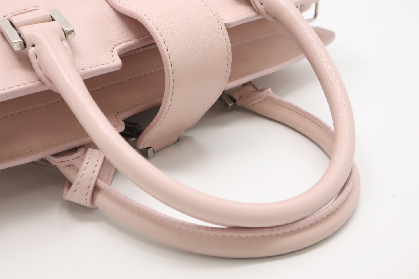 YSL Saint Laurent Baby Downtown Cabas in Pink Leather