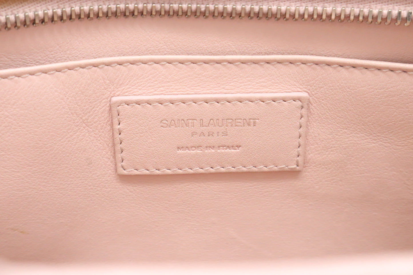 YSL Saint Laurent Baby Downtown Cabas in Pink Leather