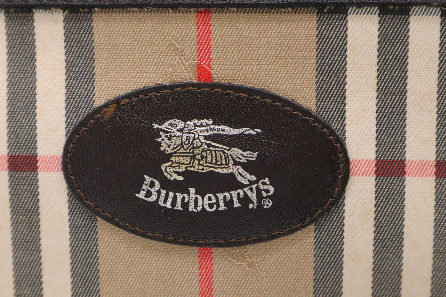 Burberry Duffle Bag with Shoes Compartment in Brown Checked Canvas