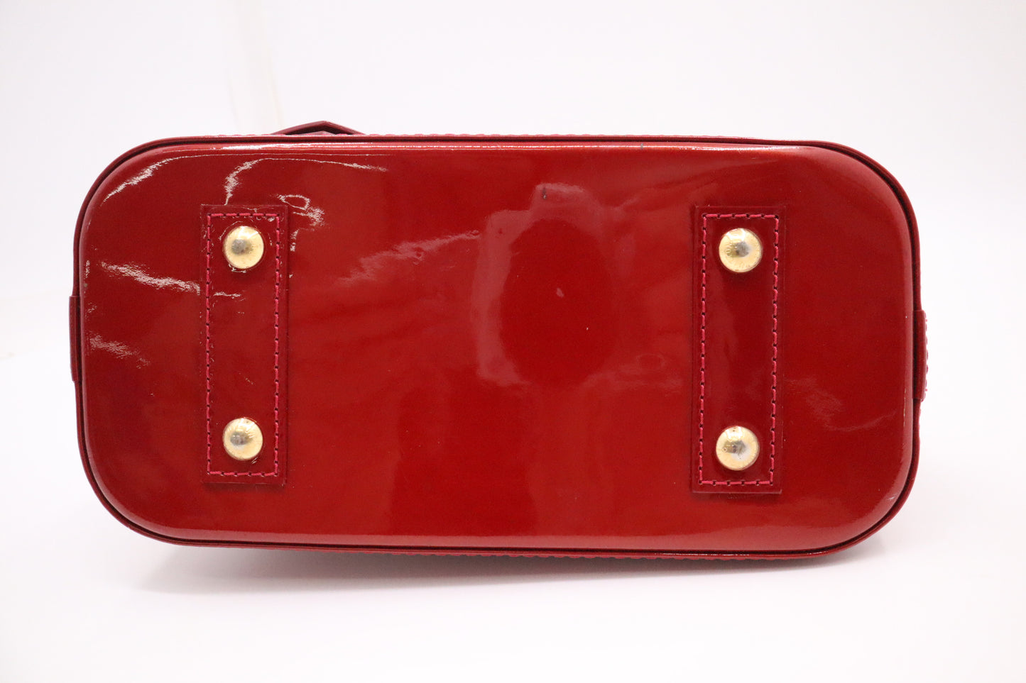 Louis Vuitton Alma BB in Pomme d'Amour Rayures Vernis Leather