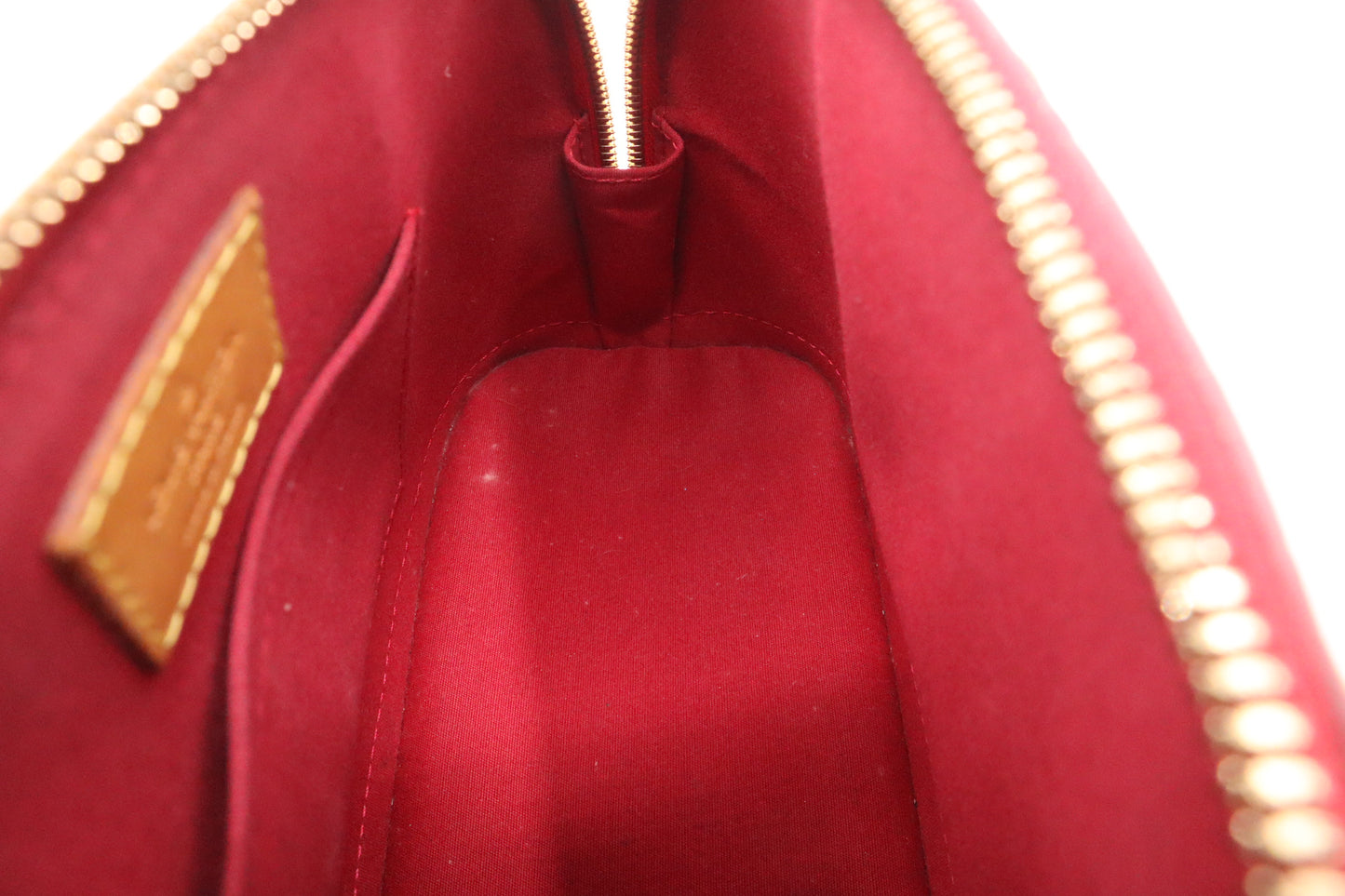 Louis Vuitton Alma BB in Pomme d'Amour Rayures Vernis Leather