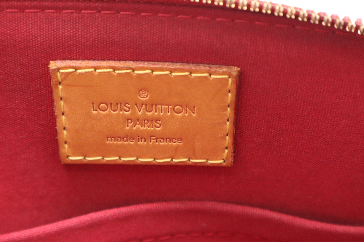 Louis Vuitton Alma BB in Pomme d'Amour Rayures Vernis Leather