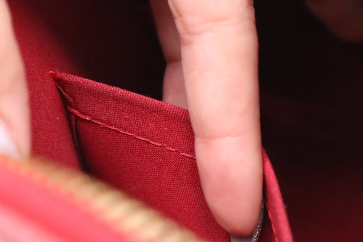 Louis Vuitton Alma BB in Pomme d'Amour Rayures Vernis Leather