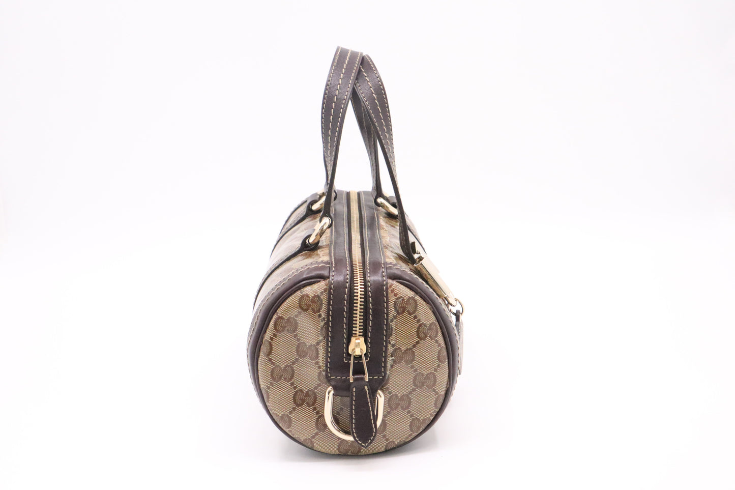 Gucci Crystal Duchessa Small Boston Bag in Patent Canvas