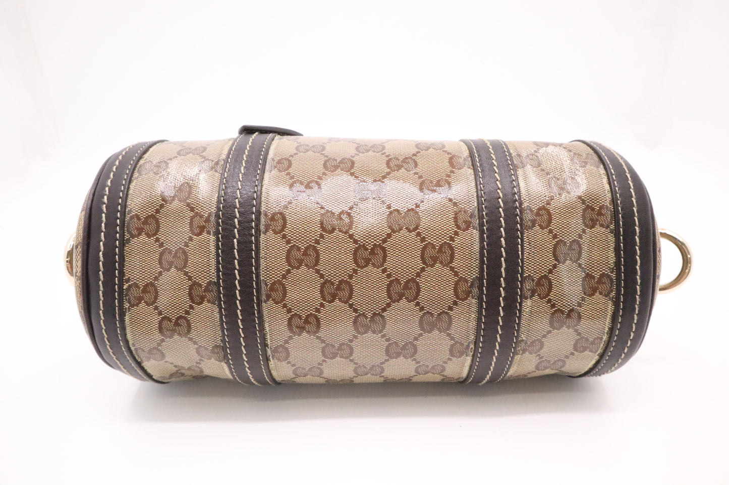 Gucci Crystal Duchessa Small Boston Bag in Patent Canvas