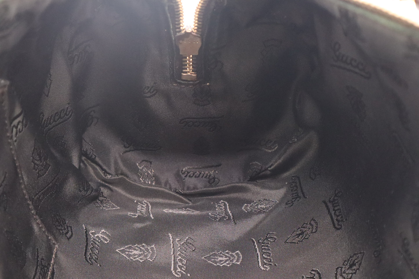 Gucci Crystal Duchessa Small Boston Bag in Patent Canvas