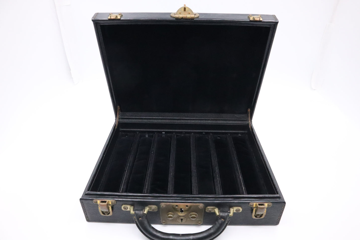 Louis Vuitton Jewelry Briefcase in Black Epi Leather