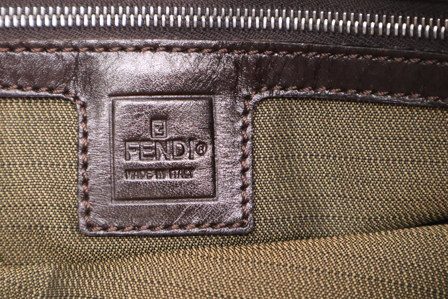 Fendi Mama Baguette in Zucca Canvas