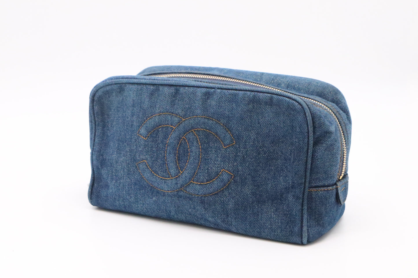 Chanel Pouch in Blue Denim
