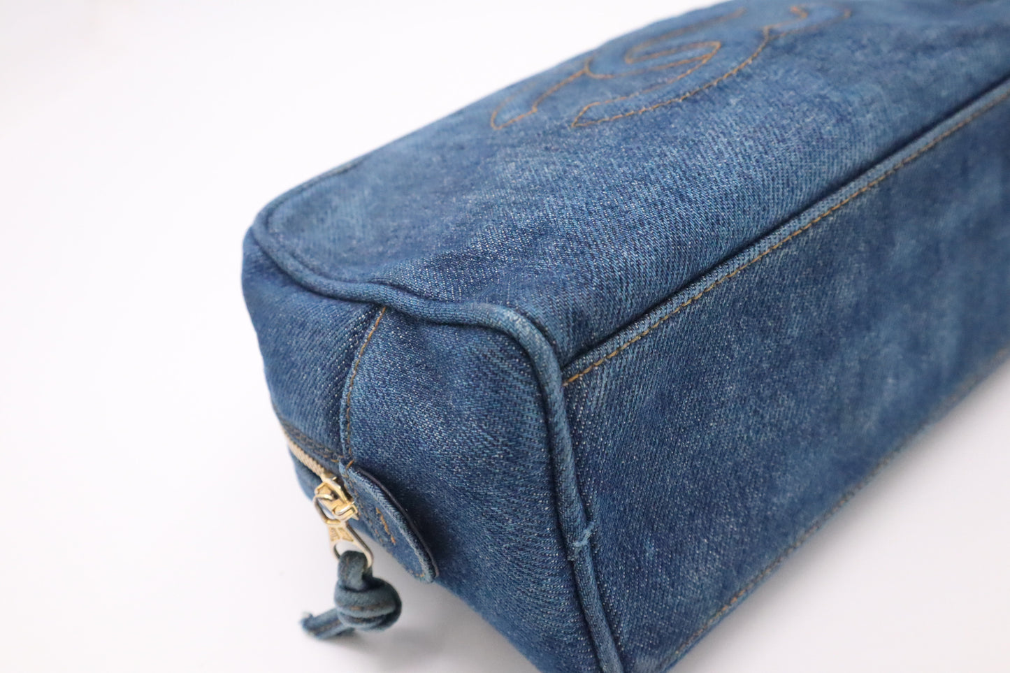 Chanel Pouch in Blue Denim
