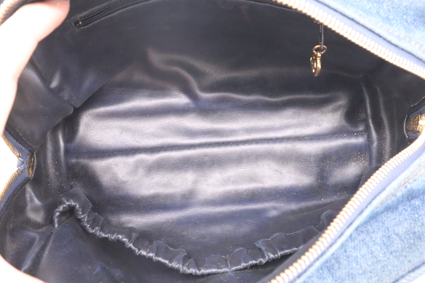 Chanel Pouch in Blue Denim