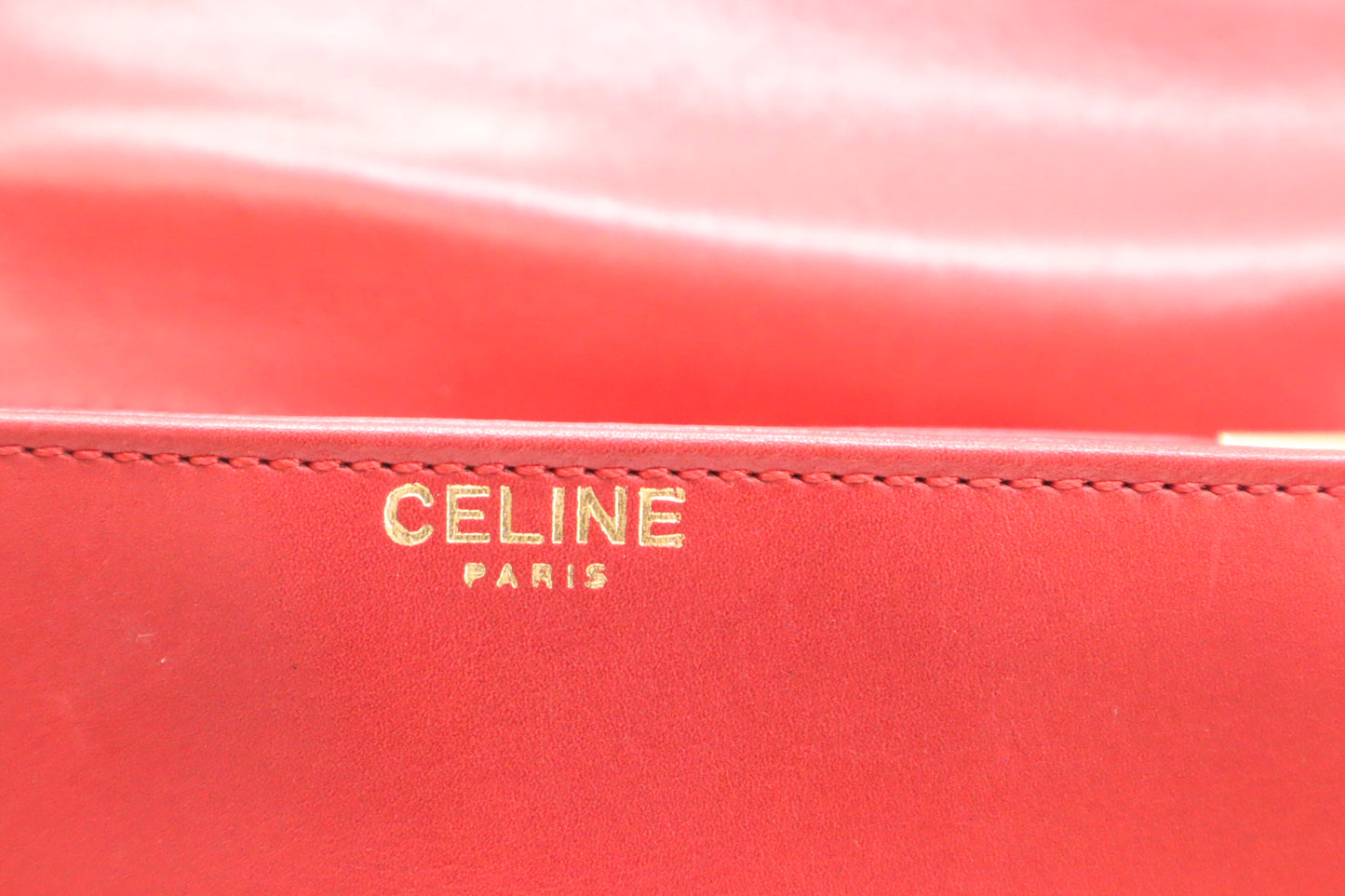 Celine Crossbody in Red Leather