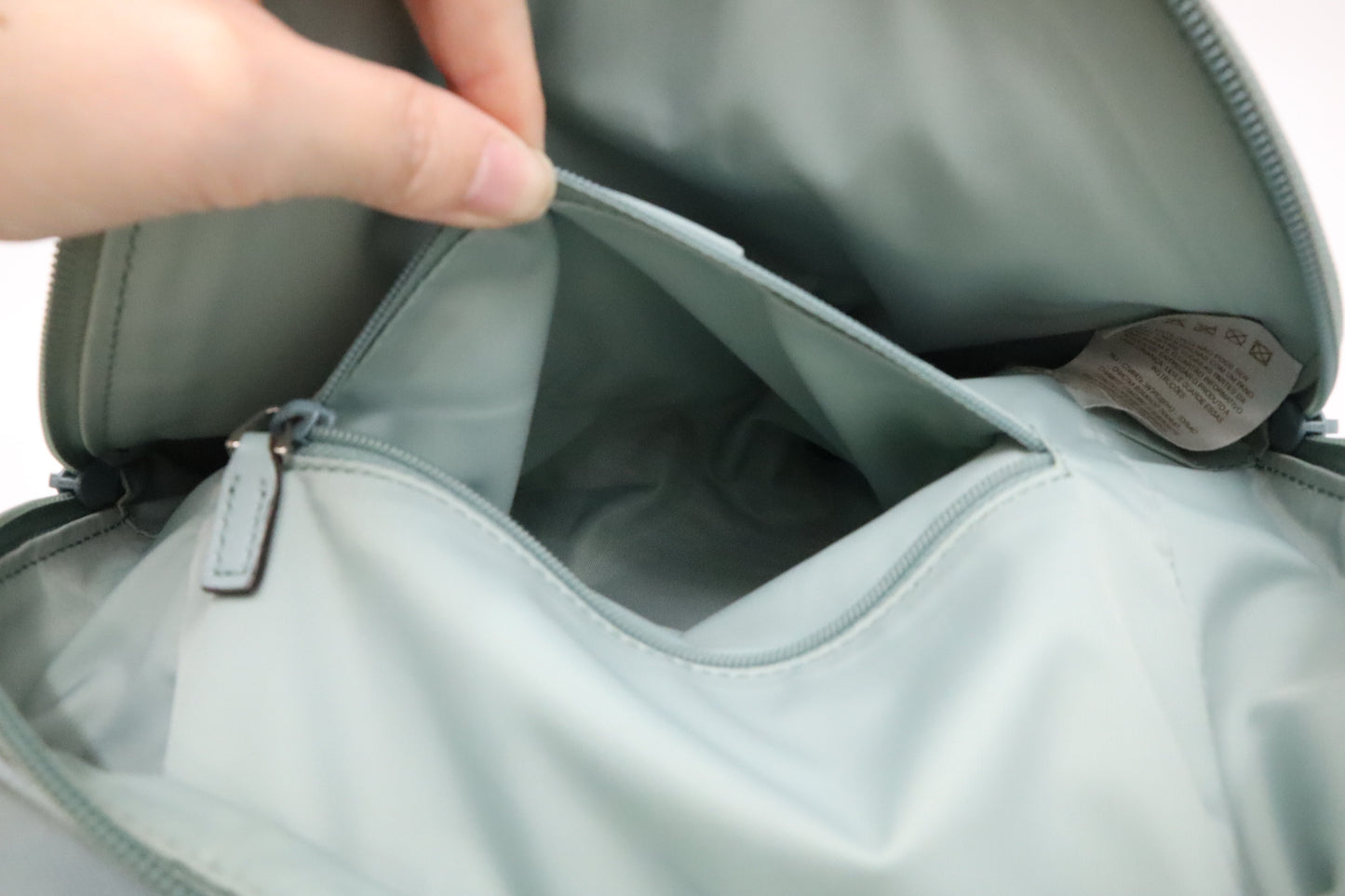 Gucci Backpack in Light Blue Coated Canvas