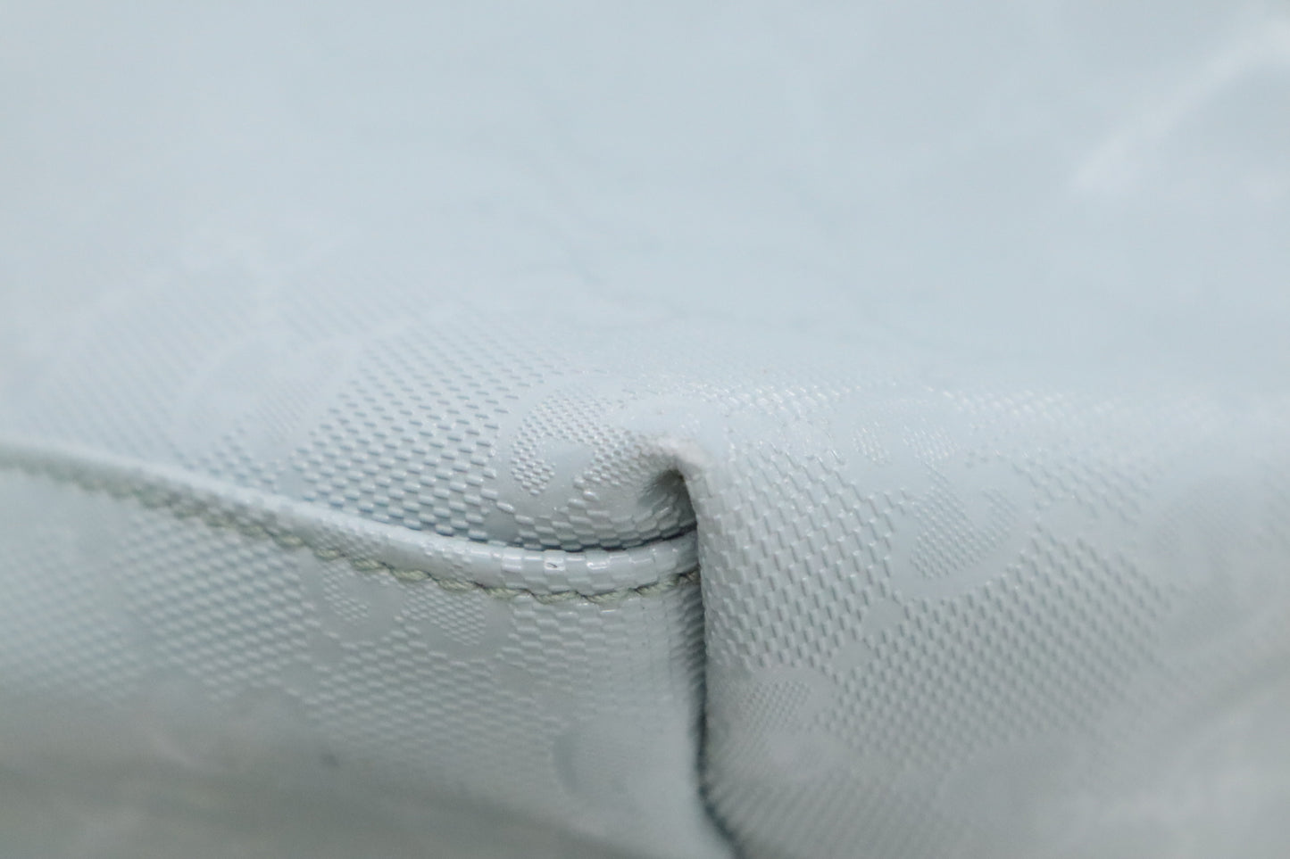 Gucci Backpack in Light Blue Coated Canvas